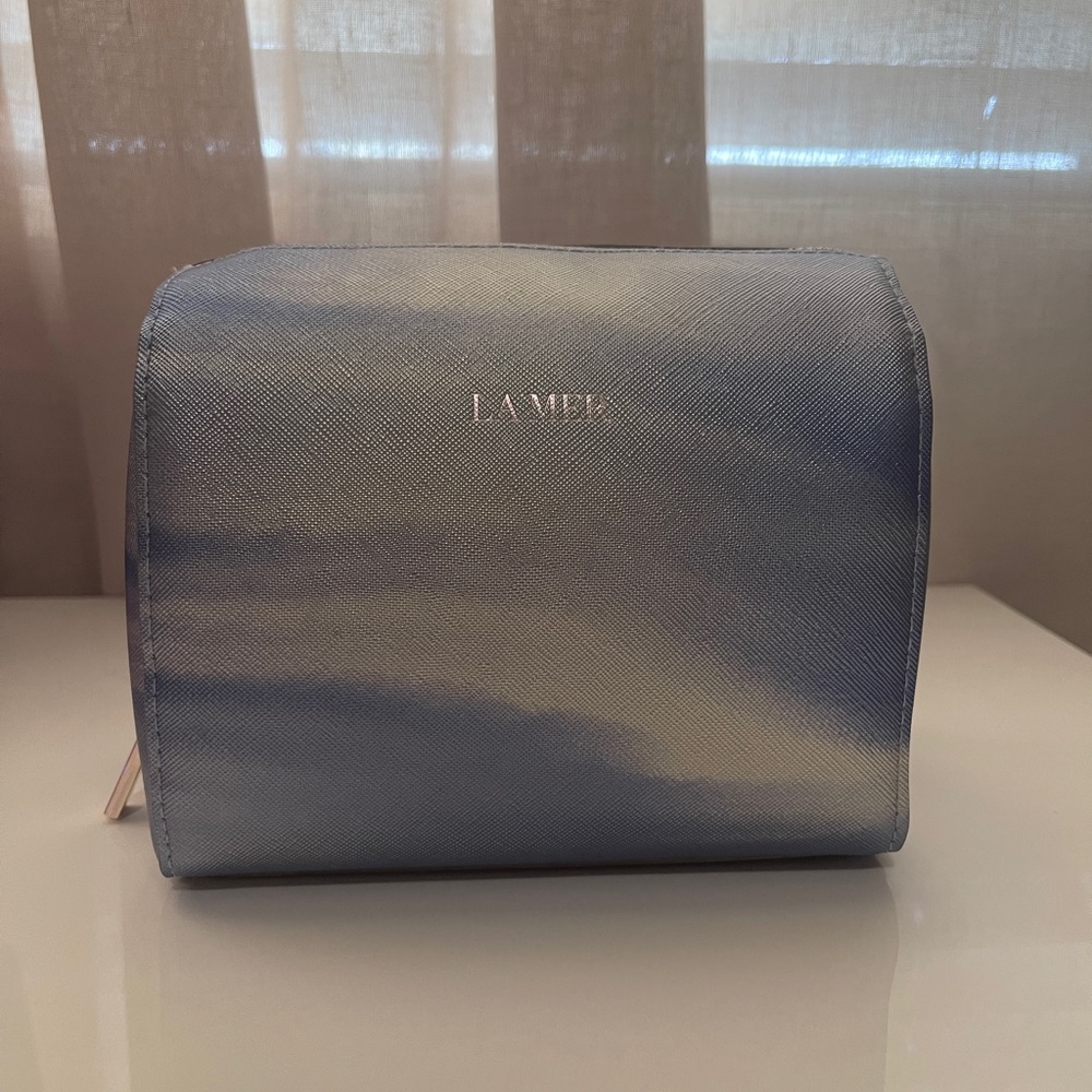 La Mer makeup bag